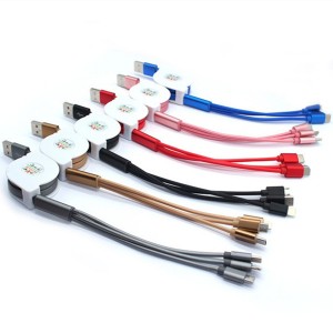 EI-0126 custom 3 in 1 TPE usb cable