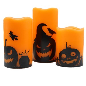 HH-1419 Custom Halloween Flameless Flickering LED Candles