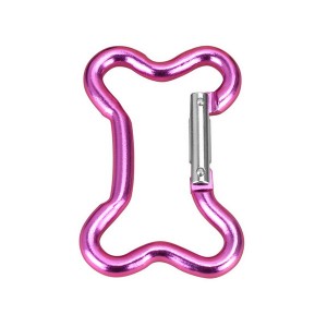 HH-0545 Promotional aluminum dog bone shape carabiners