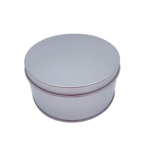 HH-0528 Custom round shape metal tin boxes