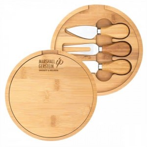 HH-1177 promotional cheese board with knives